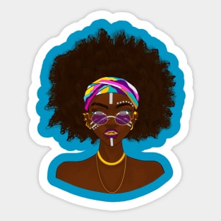 Black Womaning Sticker